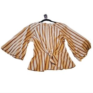 Striped Bell Sleeve Shirt